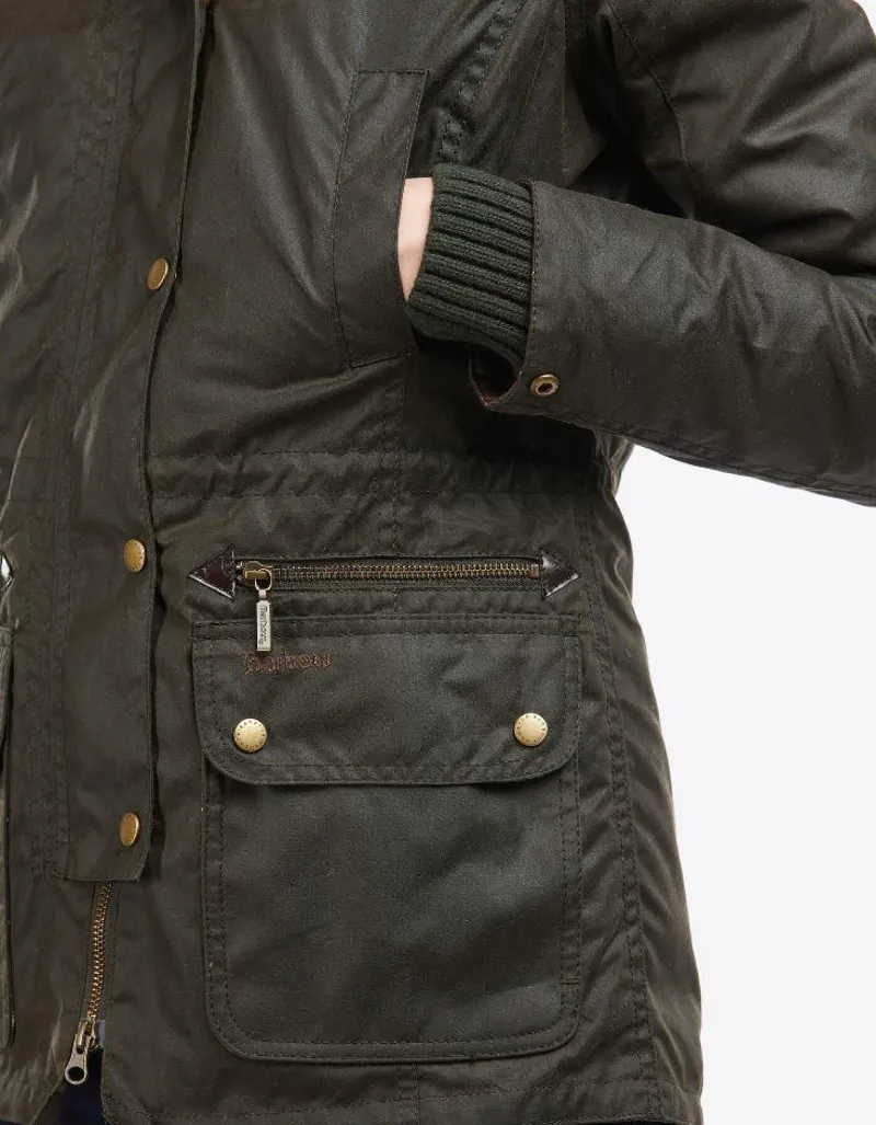 Barbour Kelsall Wax Jacket Olive-3